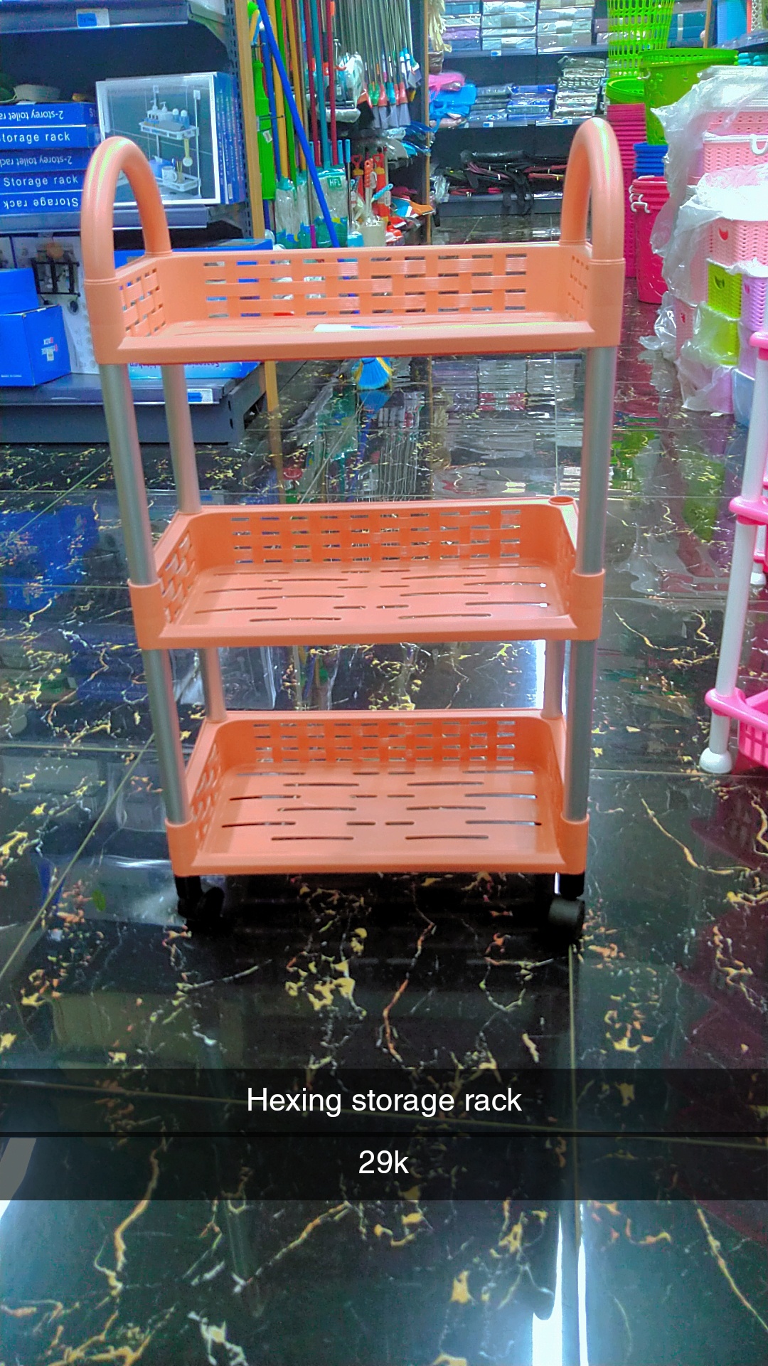 Hexing storage rack