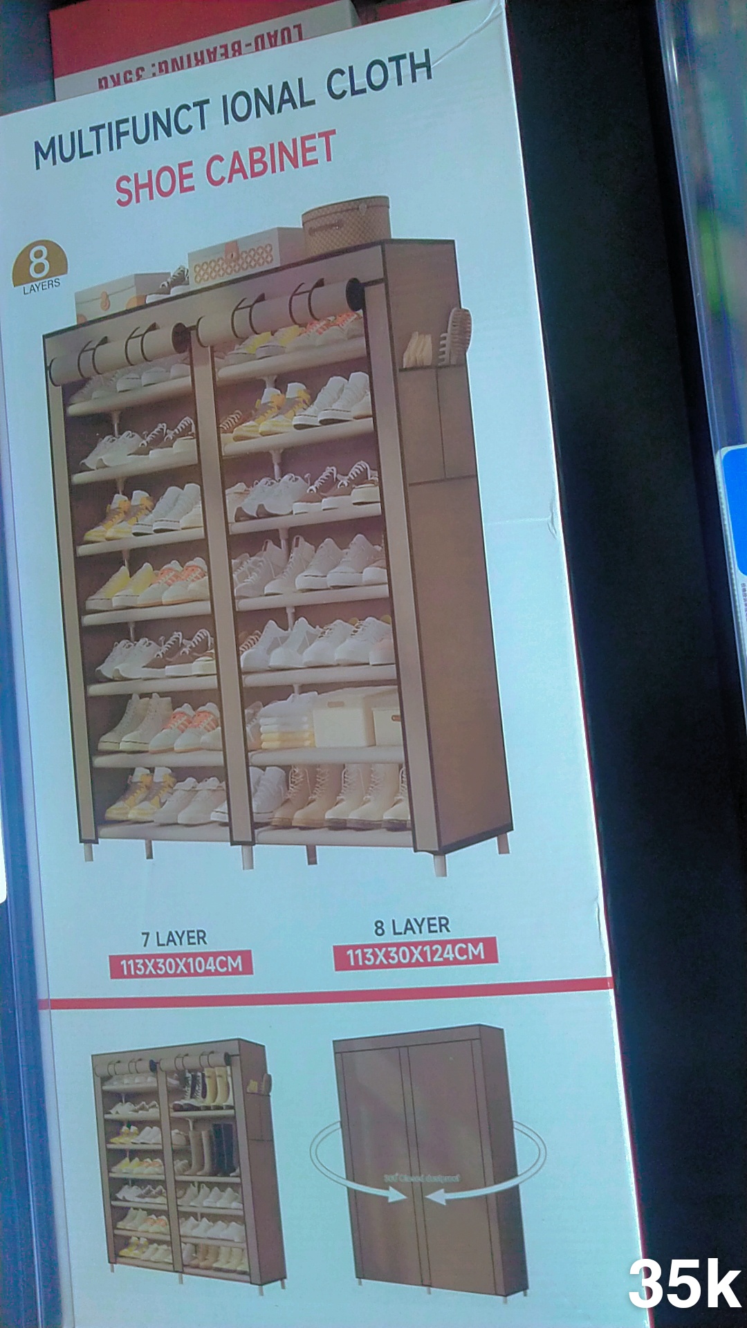 Multi functional cloth and shoe cabinet